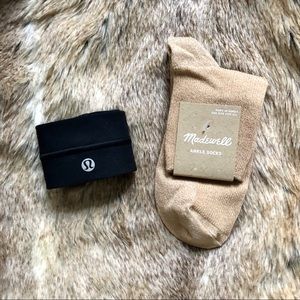 ✨Madewell x Lululemon Bundle ✨ - Socks & Headband